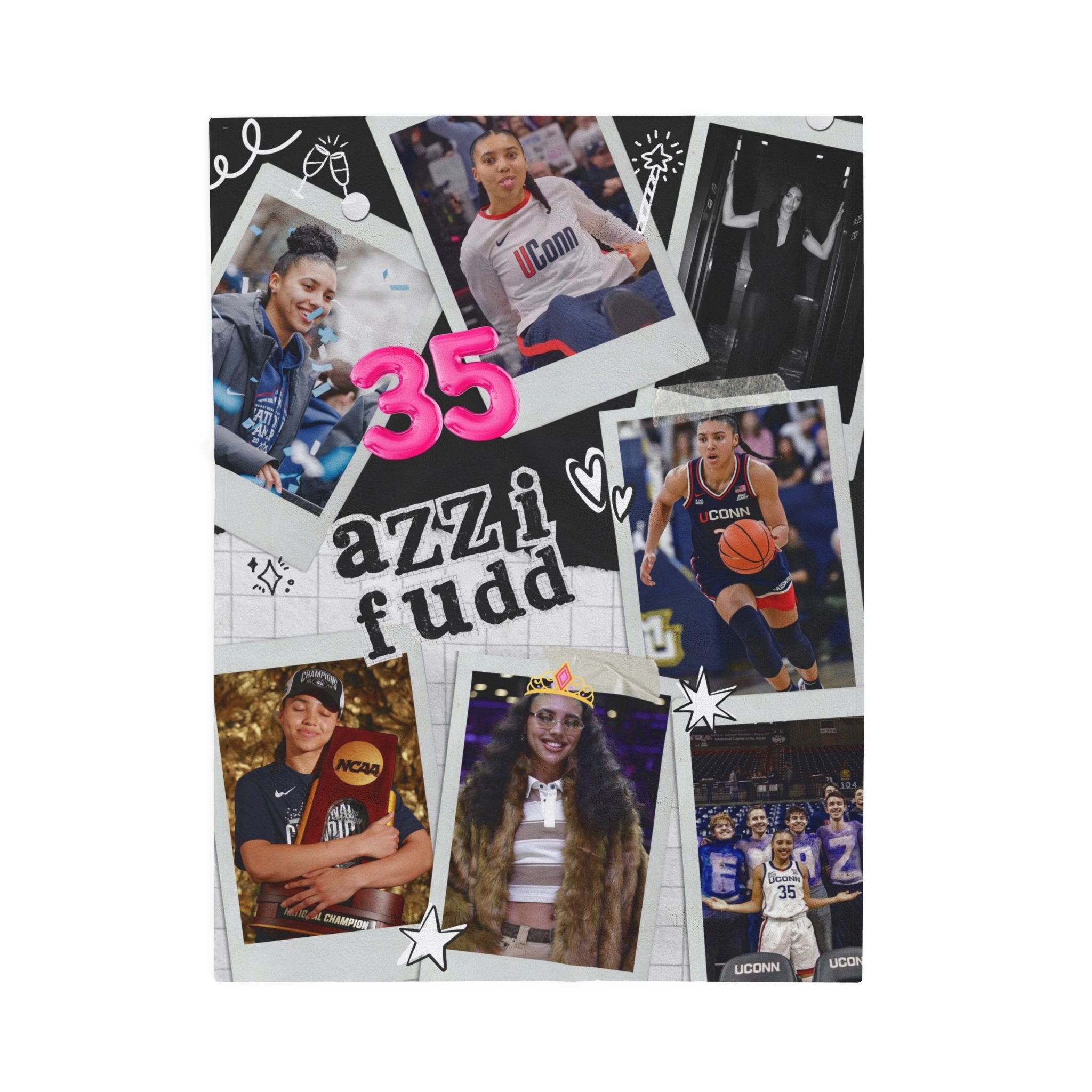 Azzi Fudd- Photo Collage Velveteen Plush Blanket