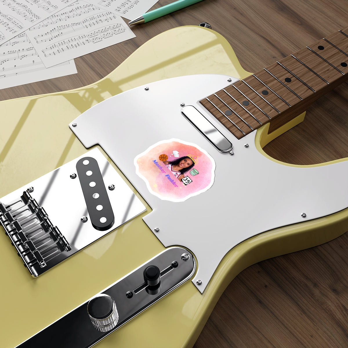 Azzi Fudd - "Mother Fudder" Die-Cut Sticker