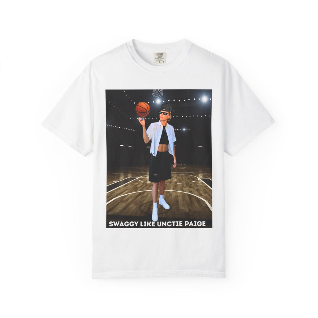 Paige Bueckers — “Swaggy Like Unctie Paige” with Back Slogan